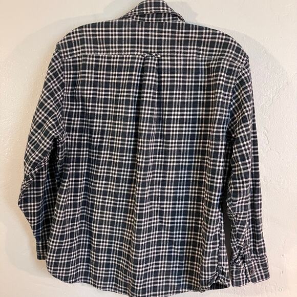 Jachs NY Plaid Green and White Button Up Flannel Shirt - Picture 2 of 6